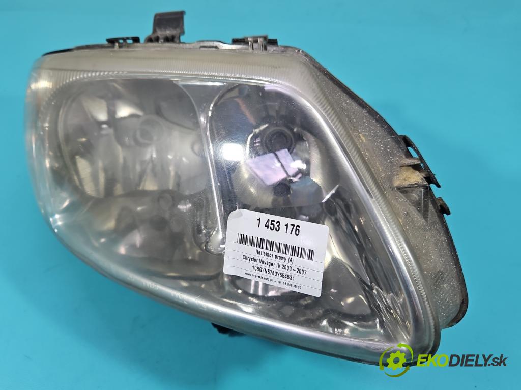 Chrysler Voyager IV 2000-2007 2.5 crdi 143 HP manual 105 kW 2499 cm3 5- Reflektor: pravý  (Svetlo predné pravé)