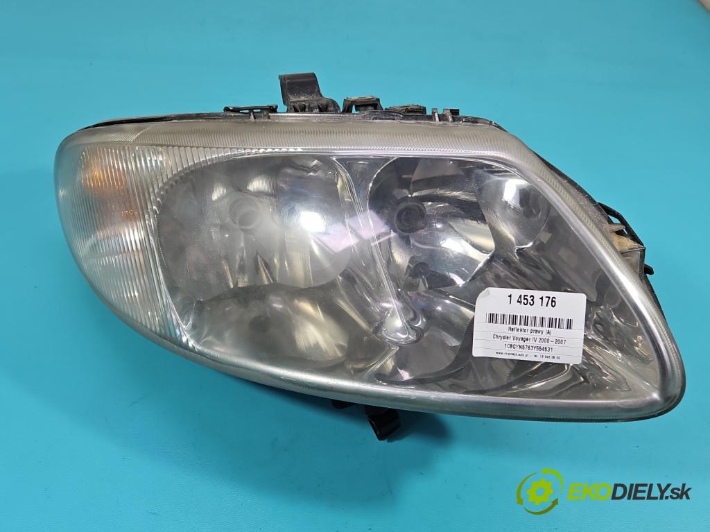Chrysler Voyager IV 2000-2007 2.5 crdi 143 HP manual 105 kW 2499 cm3 5- Reflektor: pravý  (Svetlo predné pravé)