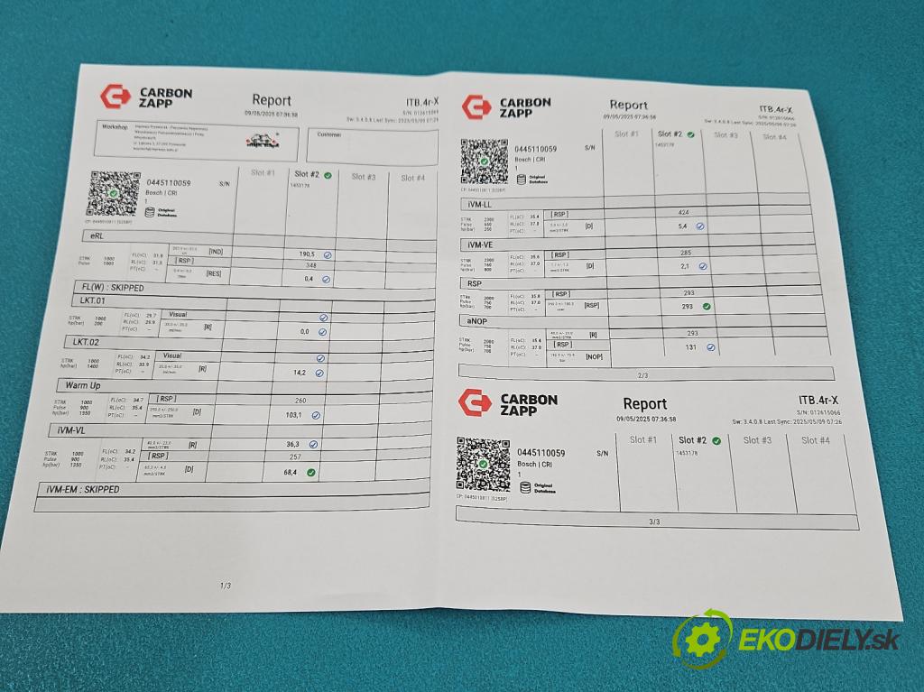 Chrysler Voyager IV 2000-2007 2.5 crdi 143 HP manual 105 kW 2499 cm3 5- vstrek 0445110059 (Vstrekovač paliva)