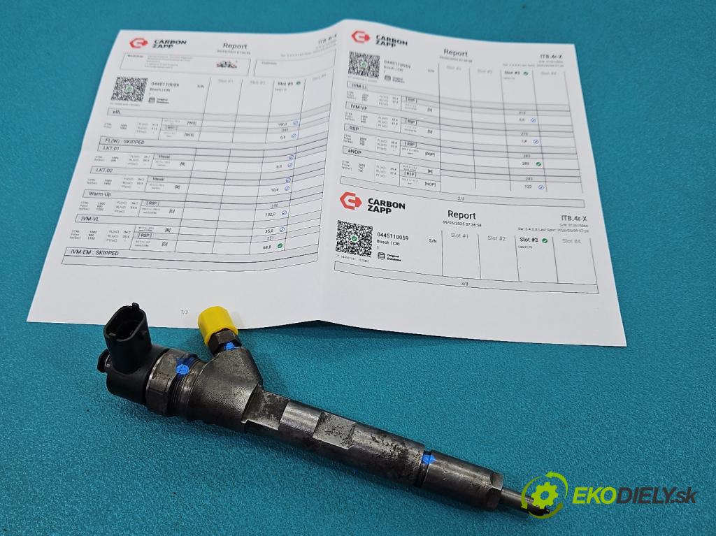 Chrysler Voyager IV 2000-2007 2.5 crdi 143 HP manual 105 kW 2499 cm3 5- vstrek 0445110059 (Vstrekovač paliva)