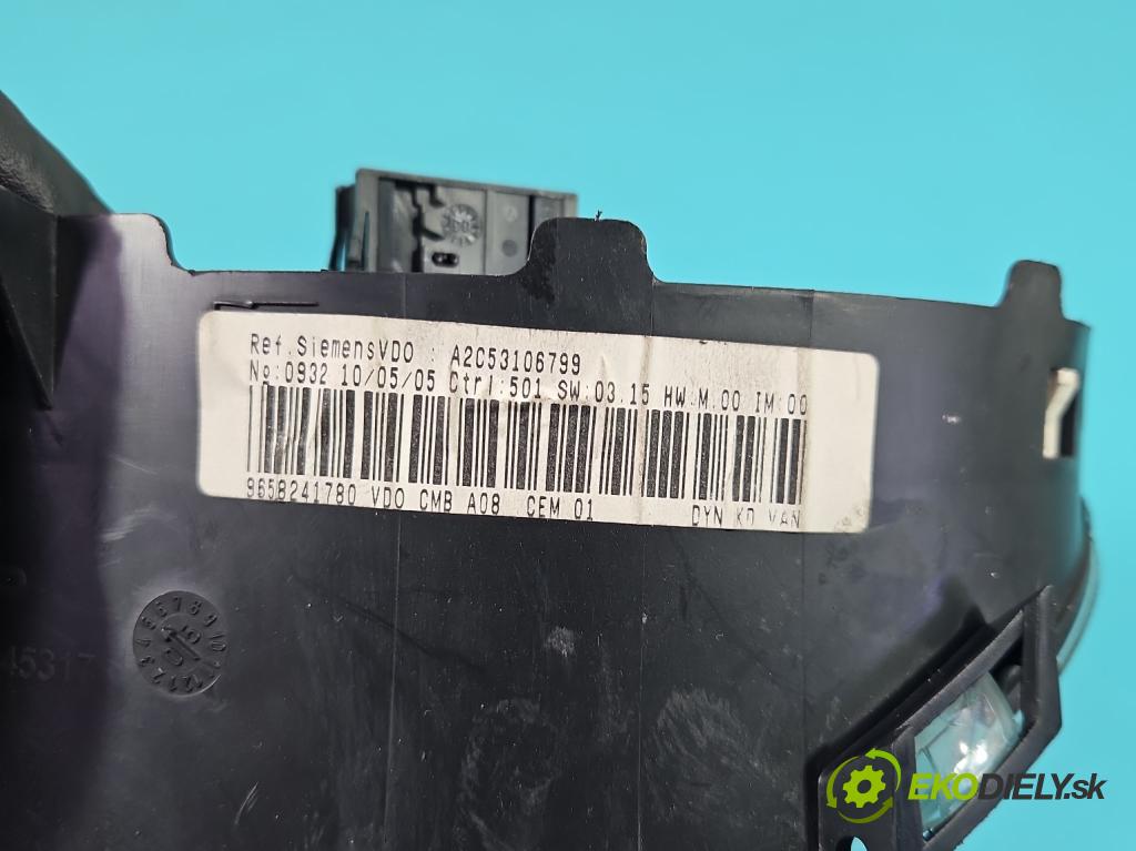 Peugeot 1007 1.4 hdi 68 HP manual 50 kW 1398 cm3 3- prístrojovka/ budíky A2C53106799 (Prístrojová doska)