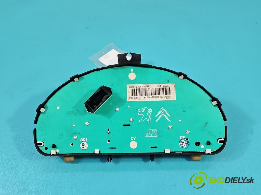 Peugeot 1007 1.4 hdi 68 HP manual 50 kW 1398 cm3 3- prístrojovka/ budíky A2C53106799 (Prístrojová doska)
