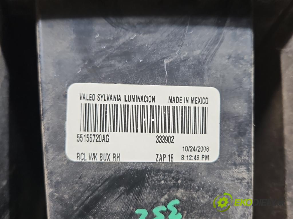 Jeep Grand cherokee WK 2004-2010 3.7 V6 211KM automatic 155 kW 3701 cm3 5- svetlo / reflektor zadné pravé 55156720AG (Kľučka dverí ostatné)