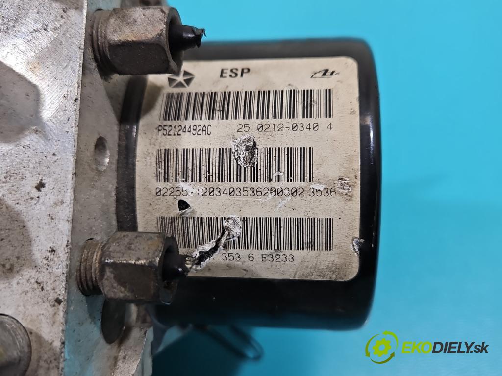 Jeep Grand cherokee WK 2004-2010 3.7 V6 211KM automatic 155 kW 3701 cm3 5- čerpadlo abs P52124492AC (Pumpa ABS)