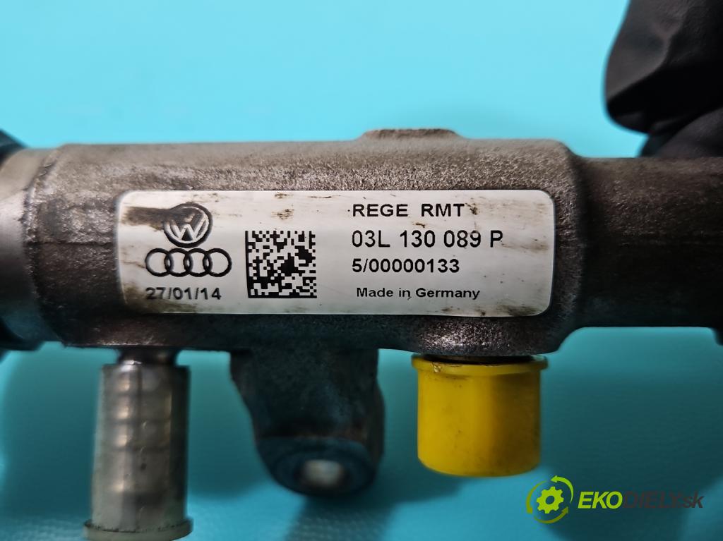 Skoda Superb II 2008-2015 2.0 tdi 170 HP automatic 125 kW 1968 cm3 5- lišta vstrekovacia 034L130089P (Vstrekovacia lišta)