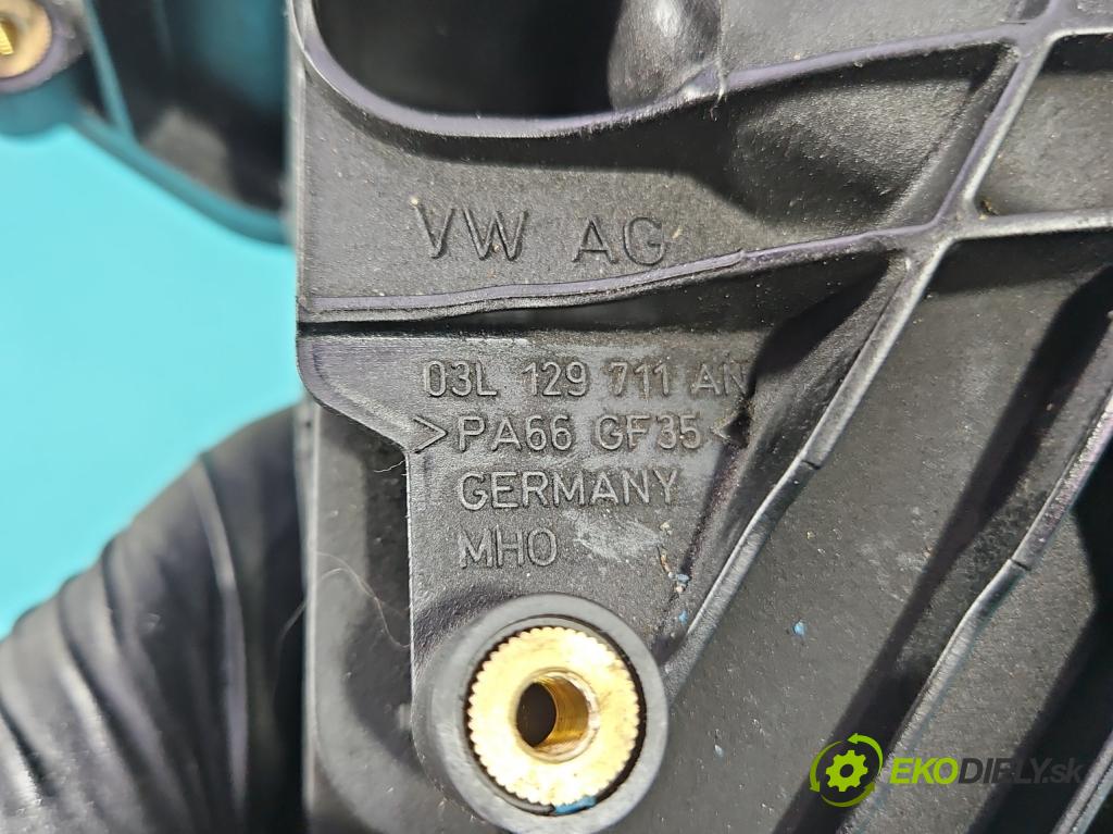 Skoda Superb II 2008-2015 2.0 tdi 170 HP automatic 125 kW 1968 cm3 5- zvod nasávací 03L129711AN (Sacie potrubie)