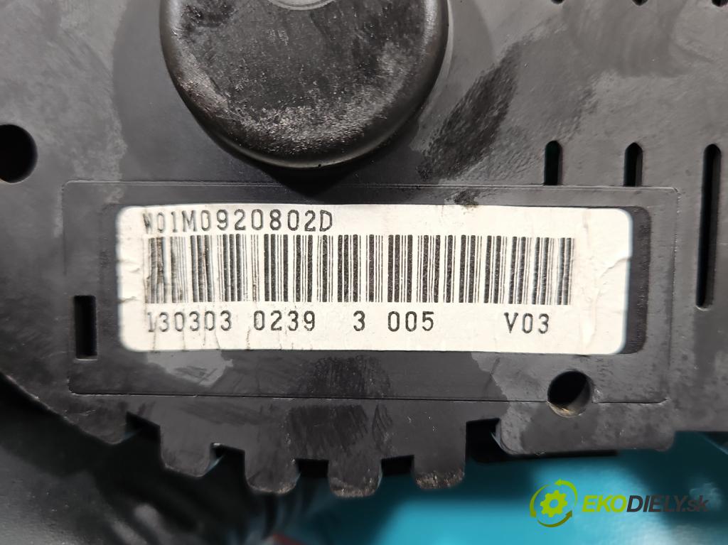 Seat Toledo II 1998-2004 1.9 tdi 90 HP manual 66 kW 1896 cm3 4- prístrojovka/ budíky 1M0920822D (Prístrojová doska, displej)