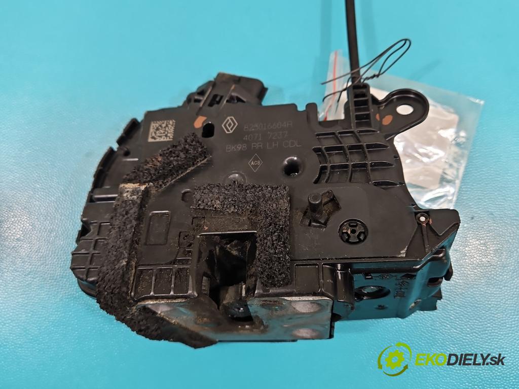 Renault Clio IV 2012-2020 1.1 16V 75 hp manual 55 kW 1149 cm3 5- zámek zadní levý 825016604R