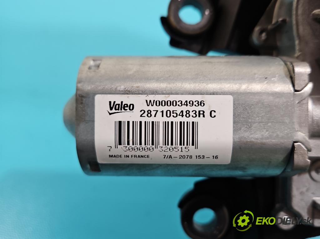 Renault Clio IV 2012-2020 1.1 16V 75 hp manual 55 kW 1149 cm3 5- motor stěrače zadní 287105483RC