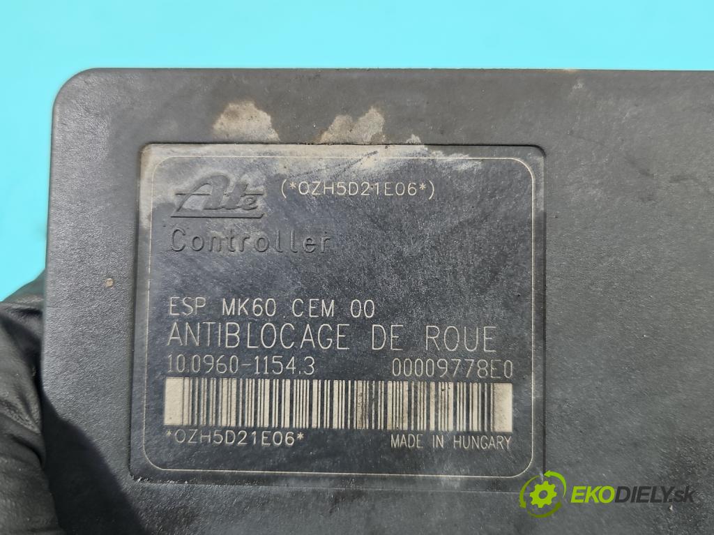 Peugeot 1007 1.4 hdi 68 HP manual 50 kW 1398 cm3 3- čerpadlo abs 9654777580 (Pumpa ABS)