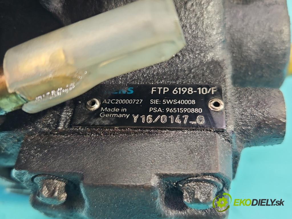 Peugeot 1007 1.4 hdi 68 HP manual 50 kW 1398 cm3 3- čerpadlo vstrekovacia 9651590880 (Vstrekovacie čerpadlo)