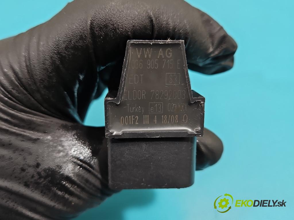 Audi A3 8P 2003-2012 1.4 TFSI 125 HP manual 92 kW 1390 cm3 5- cievka zapaľovacia 036905715E (Zapaľovacia cievka)