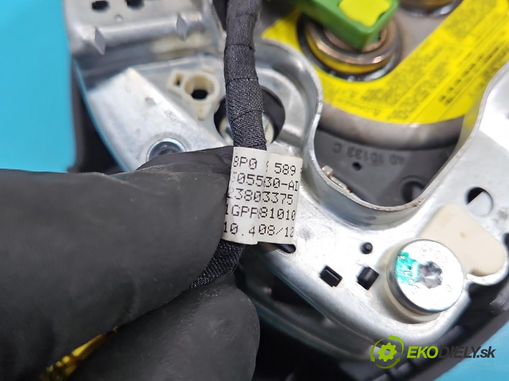 Audi A3 8P 2003-2012 1.4 TFSI 125 HP manual 92 kW 1390 cm3 5- airbag vzduch: Řidiči: 8P0880201AM (Airbag)