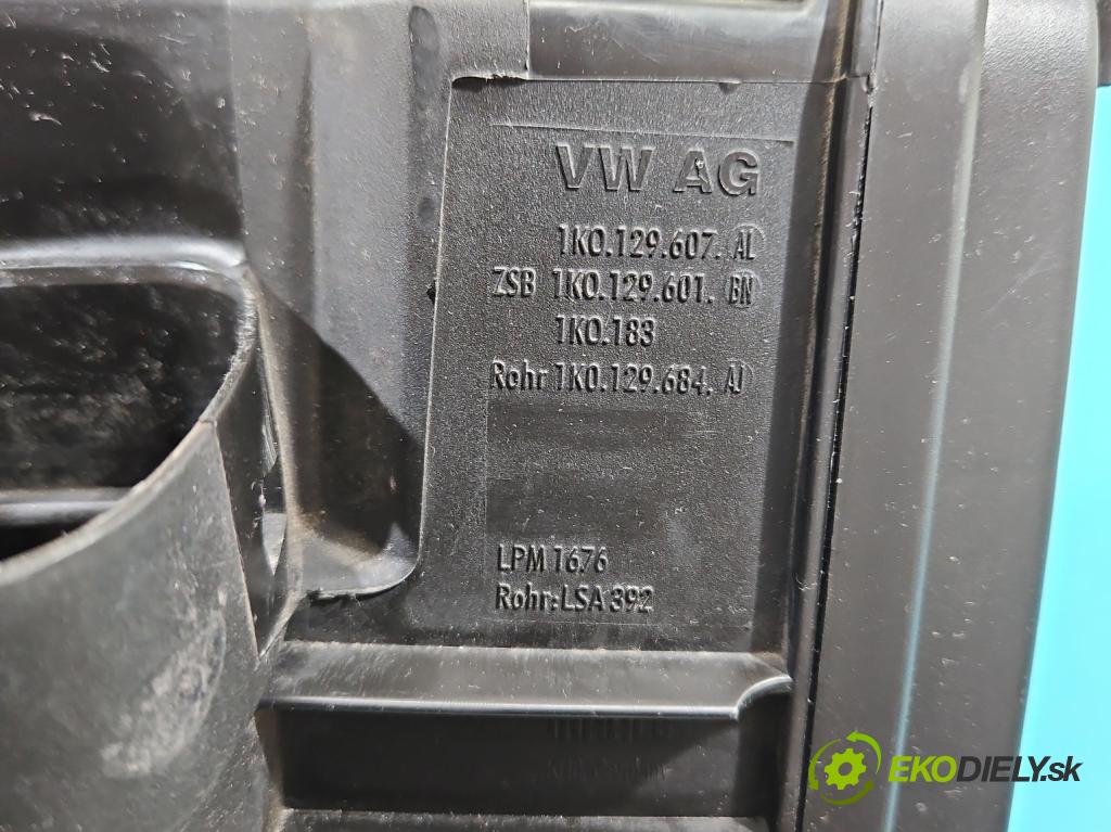 Audi A3 8P 2003-2012 1.4 TFSI 125 HP manual 92 kW 1390 cm3 5- obal filtra vzduchu 1K0129607 (Obal filtra vzduchu)