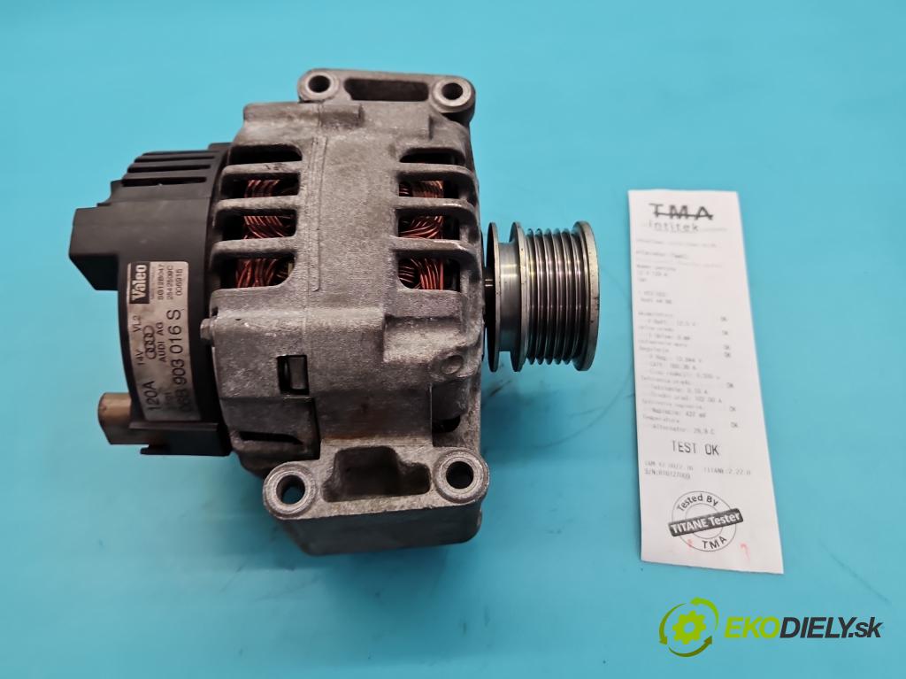 Audi A4 B6 2000-2004 2.0 20V (ALT) 131 HP automatic 96 kW 1984 cm3 4- Alternator 06B903016S (Alternátor)