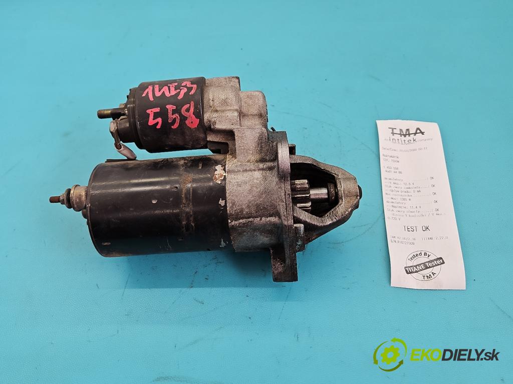 Audi A4 B6 2000-2004 2.0 20V (ALT) 131 HP automatic 96 kW 1984 cm3 4- štartér  (Štartér)