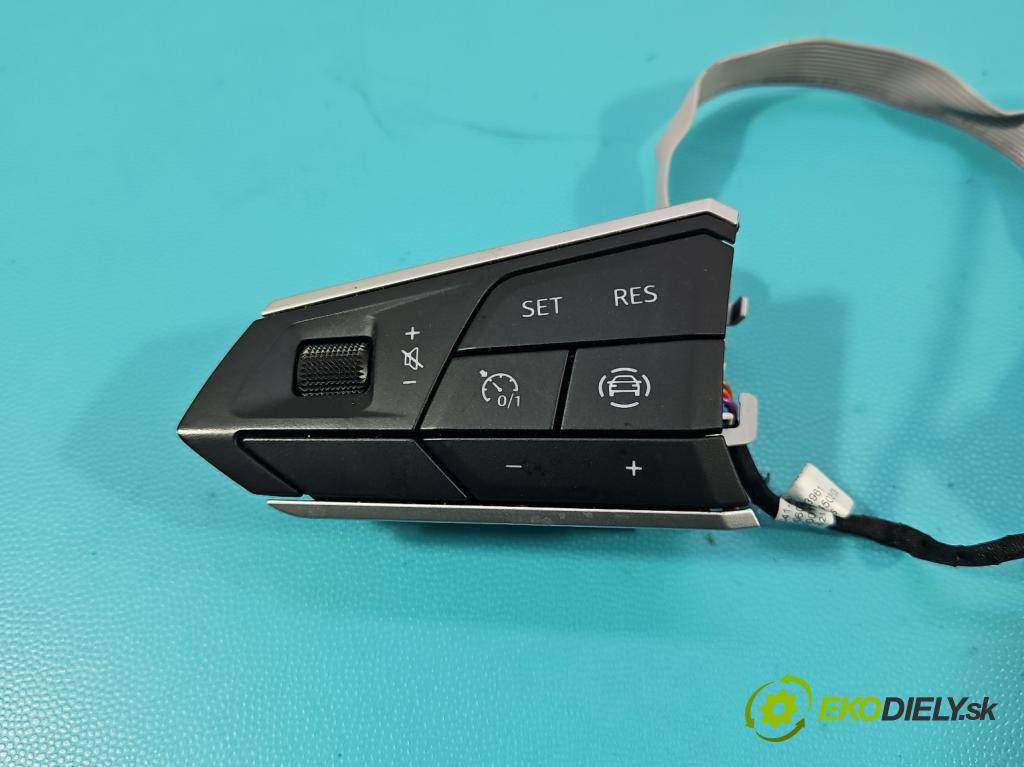 Seat Ibiza V KJ 2017- 1.0 TSI 95 HP manual 70 kW 999 cm3 5- prepínač multifunkční: řízení: 5FA919719A (Prepínacie páčky pod volantom)