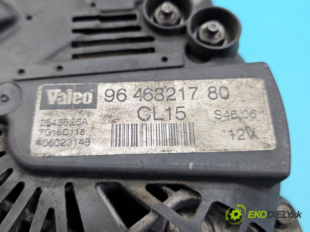 Citroen C4 Grand picasso I 2006-2013 1.6 hdi 109 hp automatic 80 kW 1560 cm3 5- Alternator 9646321780 (Alternátory)
