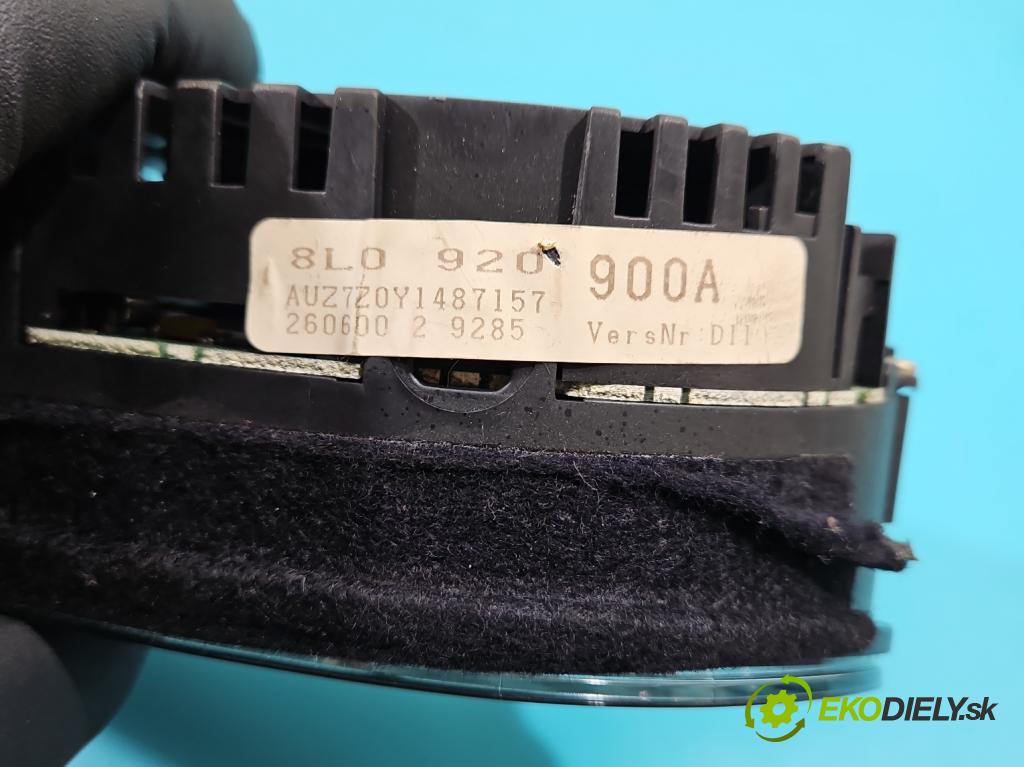 Audi A3 8L 1996-2003 1.6 SR 101 HP manual 74 kW 1595 cm3 3- prístrojovka/ budíky 110008944/002 (Prístrojová doska)