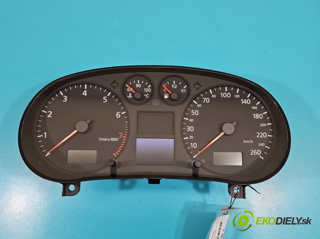 Audi A3 8L 1996-2003 1.6 SR 101 HP manual 74 kW 1595 cm3 3- prístrojovka/ budíky 110008944/002 (Prístrojová doska)