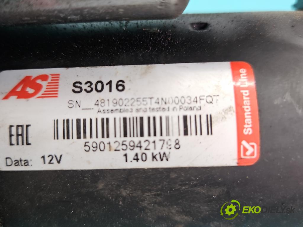 Peugeot 1007 1.4 hdi 68 HP manual 50 kW 1398 cm3 3- štartér  (Štartér)