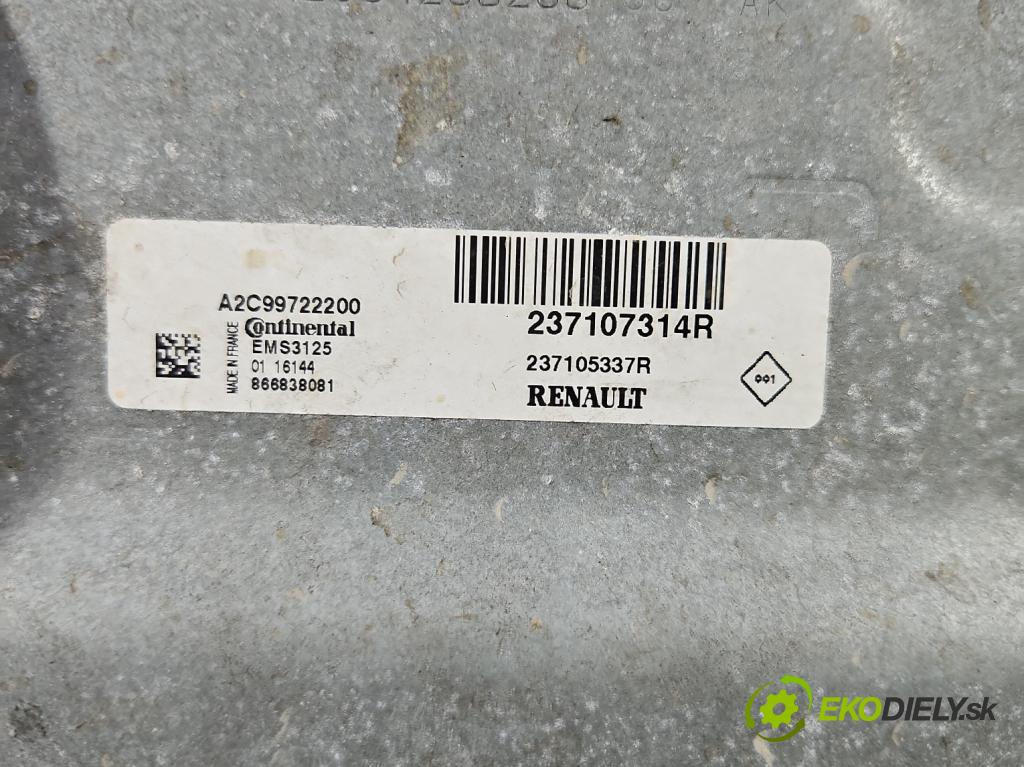 Renault Clio IV 2012-2020 1.1 16V 75 HP manual 55 kW 1149 cm3 5- riadiaca jednotka motora 237107314R