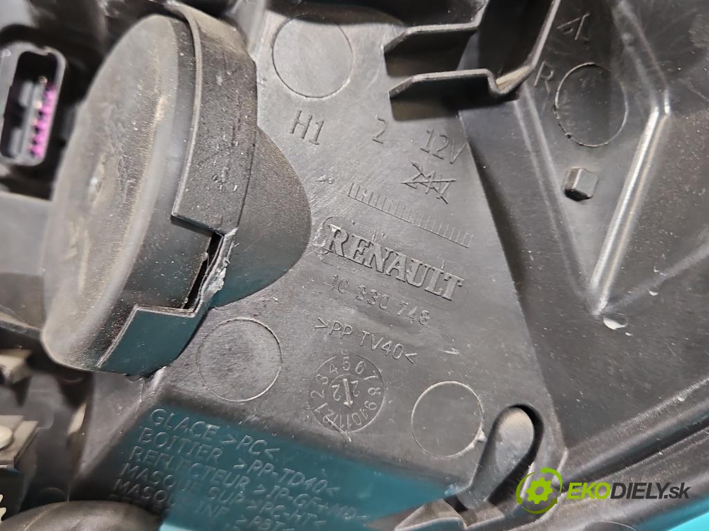 Renault Clio IV 2012-2020 1,2.0 16V 75 HP manual 55 kW 1149 cm3 5- Reflektor: pravý 260103127R (Svetlo predné pravé)