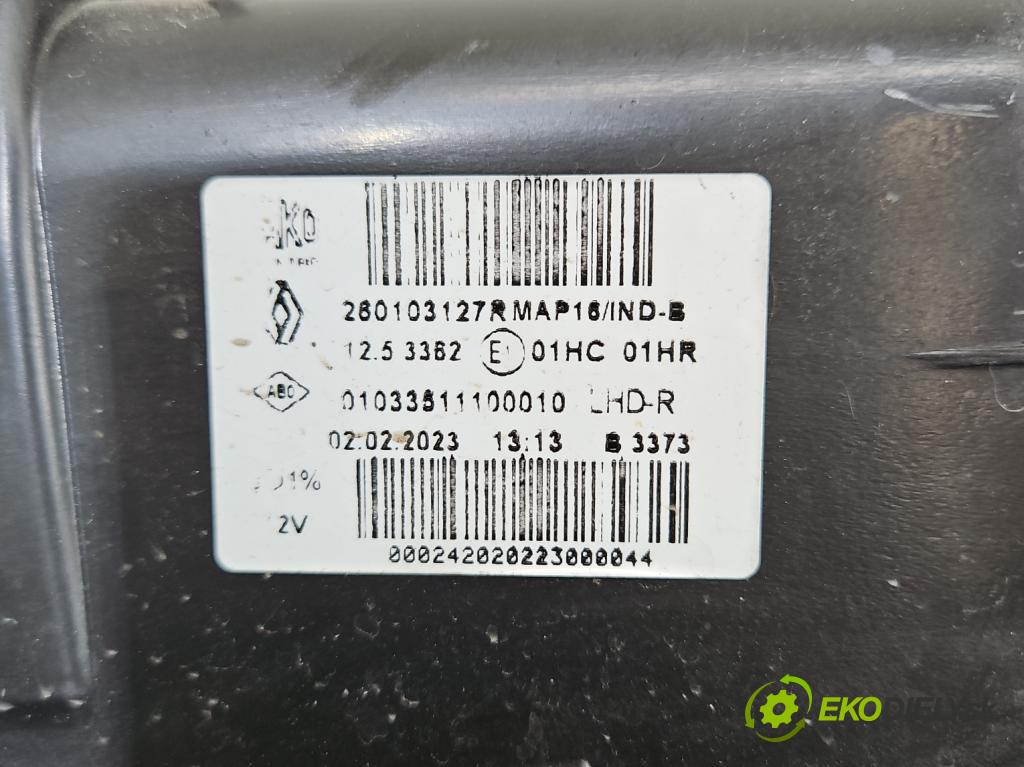 Renault Clio IV 2012-2020 1,2.0 16V 75 HP manual 55 kW 1149 cm3 5- Reflektor: pravý 260103127R (Svetlo predné pravé)