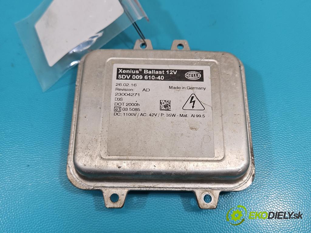 Jaguar XE 2015-2024 2.0d 179KM automatic 132 kW 1999 cm3 4- střídač: xenon 5DV009610-40 (Riadiaca jednotka xenónu)