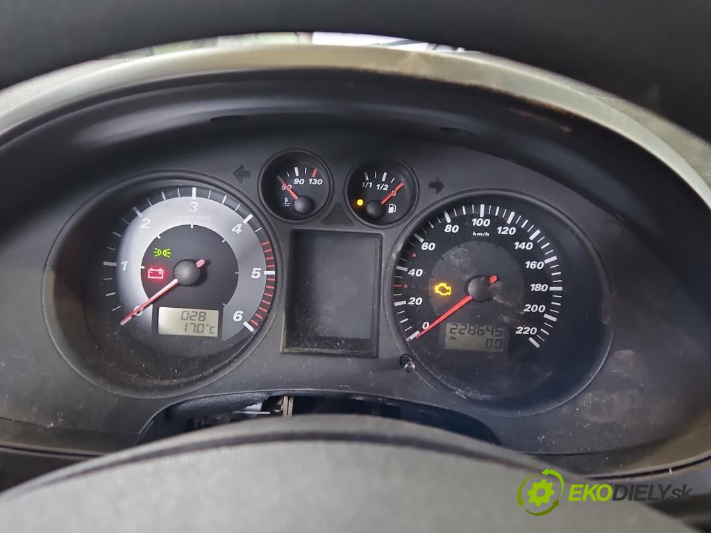 Seat Cordoba II 6L 2002-2008 1.4 tdi 75 HP manual 55 kW 1422 cm3 4- prístrojovka/ budíky 06L0920801A (Prístrojová doska, displej)