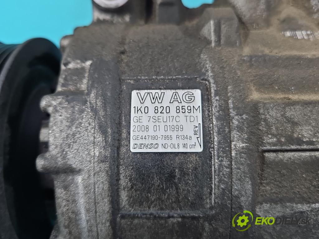 Audi A3 8P 2003-2012 1.4 TFSI 125 HP manual 92 kW 1390 cm3 5- Kompresor: klimatizácie 1K0820859M (Kompresor klimatizácie)