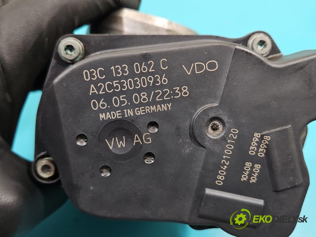 Audi A3 8P 2003-2012 1.4 TFSI 125 HP manual 92 kW 1390 cm3 5- klapka 03C133062C (Škrtiaca klapka)