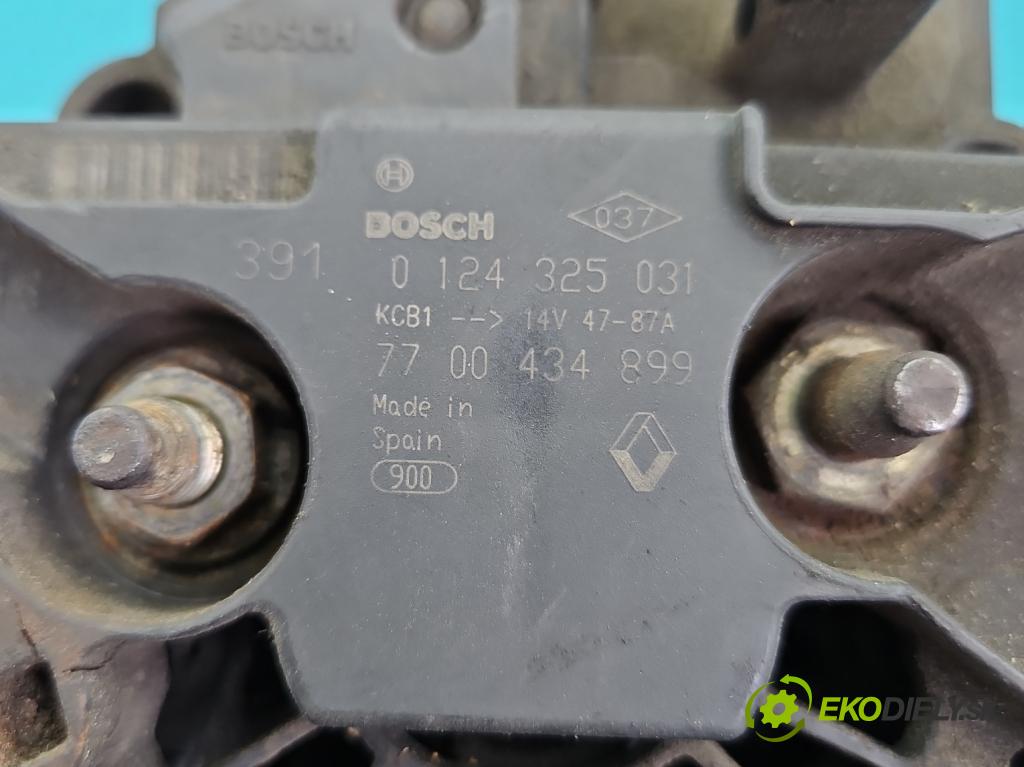 Dacia Logan I 2005-2014 1.4 8V 75 HP manual 55 kW 1390 cm3 4- Alternator 0124325031 (Alternátor)