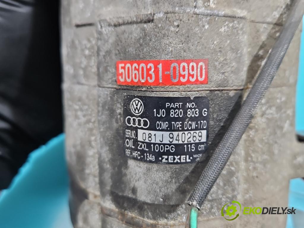Audi A3 8L 1996-2003 1.6 SR 101 HP manual 74 kW 1595 cm3 3- Kompresor: klimatizácie 1J0820803G (Kompresor klimatizácie)