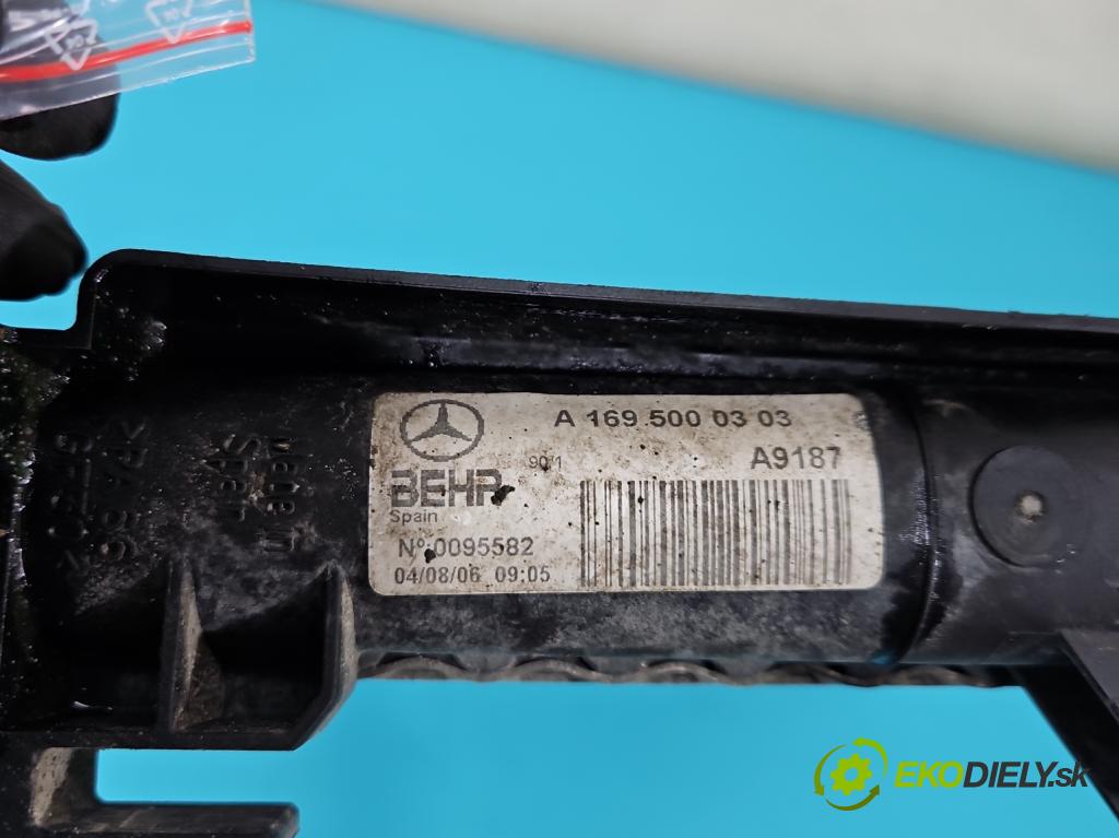 Mercedes A W169 2004-2012 1.5 95 HP manual 70 kW 1498 cm3 5- chladič voda: A1695000604 (Chladič vody)
