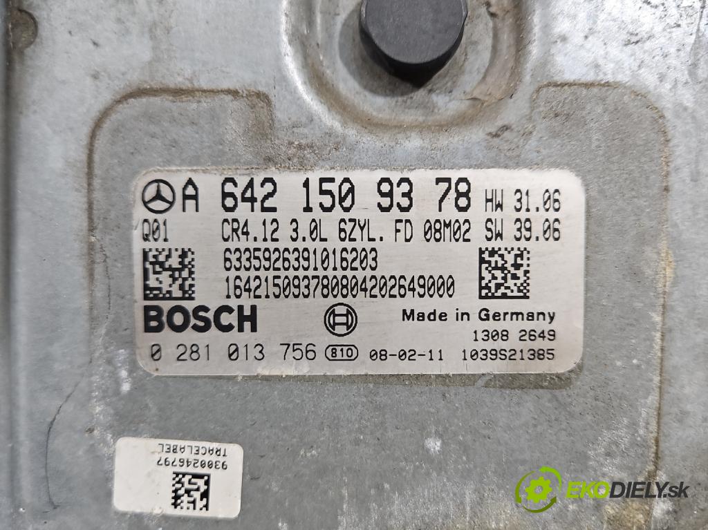 Mercedes ML W164 2005-2011 3.0 cdi 224hp automatic 165 kW 2987 cm3 5- riadiaca jednotka motora A6421509378
