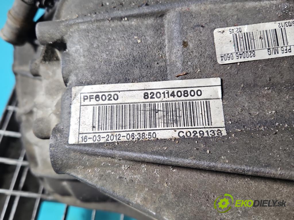 Renault Master III 2010-2019 2.3 dci 125 HP manual 92 kW 2299 cm3 5- prevodovka stupeň,rýchlosť manual PF6020