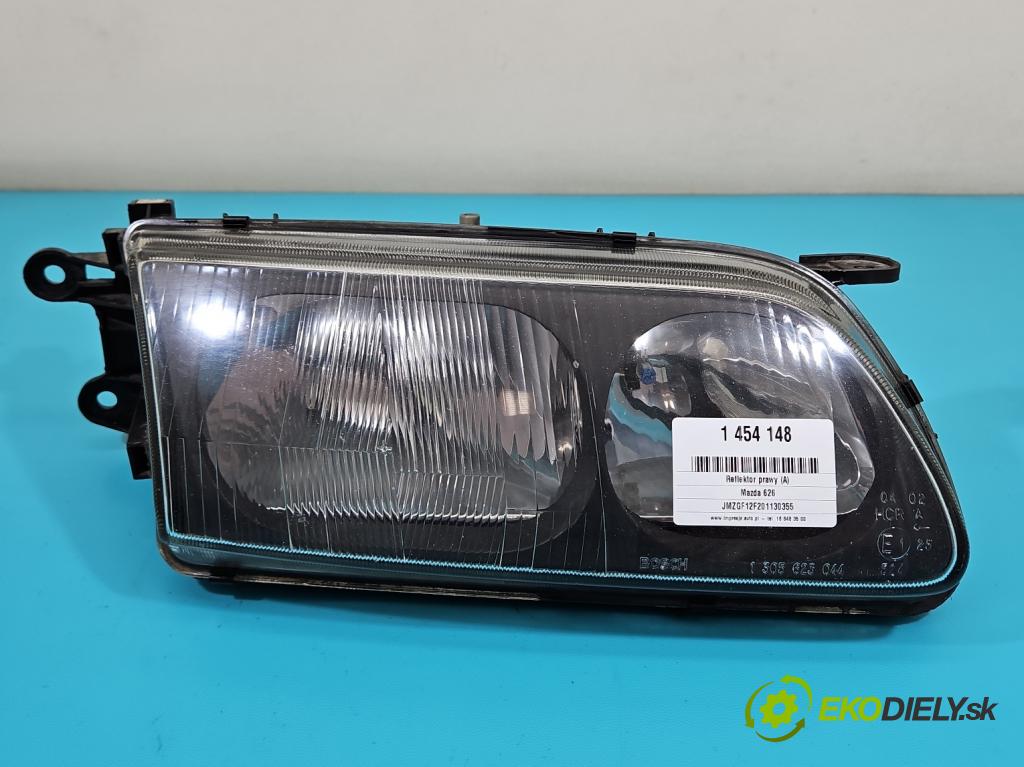 Mazda 626 2.0 16V 116 HP manual 85 kW 1991 cm3 4- Reflektor: pravý  (Svetlo predné pravé)