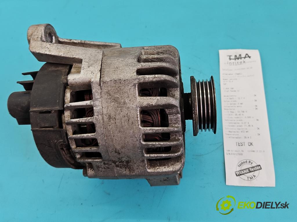 Fiat Panda II 2003-2012 1.1 54 hp manual 40 kW 1108 cm3 5- Alternator  (Alternátory)