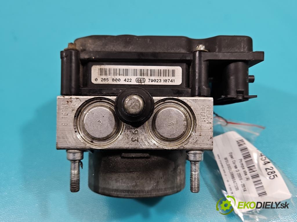 Opel Corsa D 2006-2014 1.2 16V 80 HP manual 59 kW 1229 cm3 3- čerpadlo abs 0265800422 (Pumpa ABS)