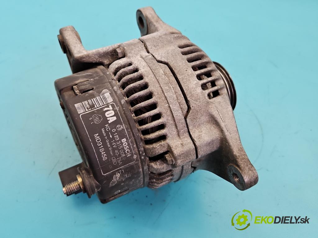 Mitsubishi Carisma 1.6 16V 90 hp manual 66 kW 1597 cm3 5- Alternator 0123315008 (Alternátory)