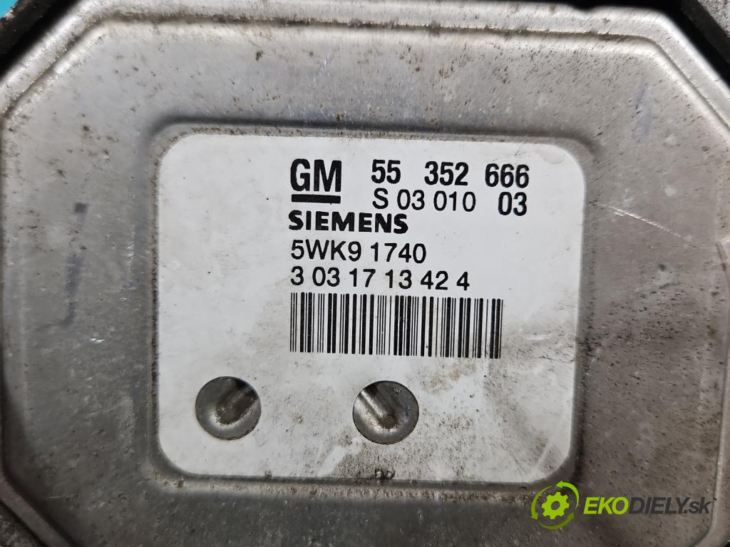 Opel Vectra C 2002-2008 1.8 16V 122 HP manual 90 kW 1796 cm3 5- riadiaca jednotka motora 55352666