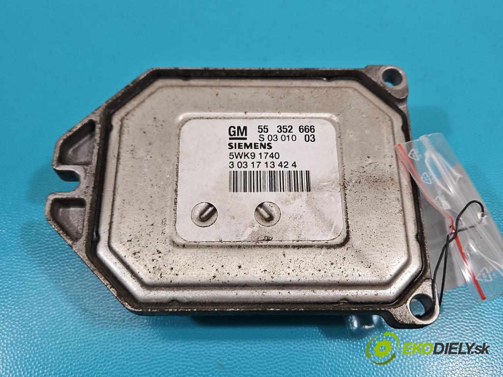 Opel Vectra C 2002-2008 1.8 16V 122 HP manual 90 kW 1796 cm3 5- riadiaca jednotka motora 55352666