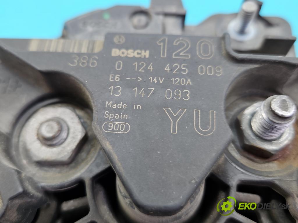 Opel Vectra C 2002-2008 1.8 16V 122 hp manual 90 kW 1796 cm3 5- Alternator 0124425009 (Alternátory)