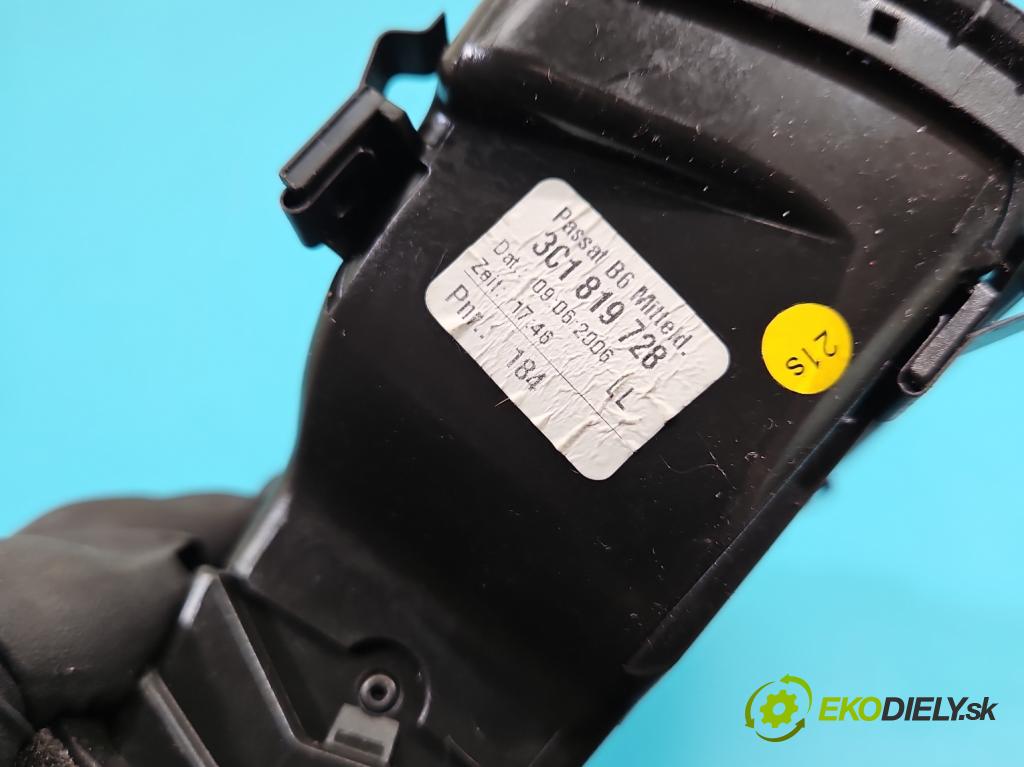 Vw Passat B6 2005-2010 2.0 tdi 140 HP automatic 103 kW 1968 cm3 5- Mřížka: kúrenia stredová 3C2819728 (Mriežka kúrenia (fukár))