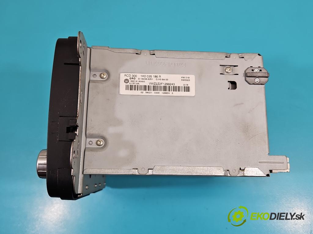 Vw Passat B6 2005-2010 2.0 tdi 140 HP automatic 103 kW 1968 cm3 5- Radio originál 1K0035186R