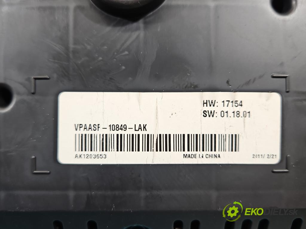 Nissan Qashqai I J10 2006-2013 2.0 16V 141 HP manual 104 kW 1997 cm3 5- prístrojovka/ budíky 24810BR50B (Prístrojová doska)