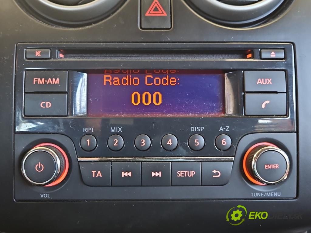 Nissan Qashqai I J10 2006-2013 2.0 16V 141 HP manual 104 kW 1997 cm3 5- Radio originál 28185BH30A