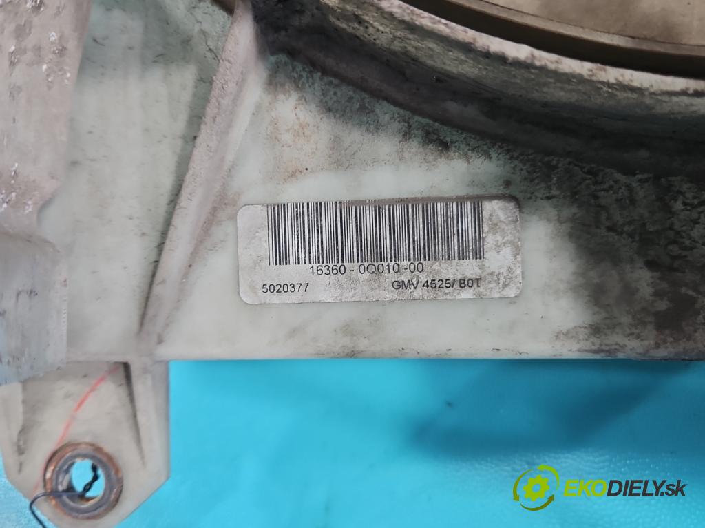 Toyota Aygo 2005-2014 1.0 VVTi 68 HP manual 50 kW 998 cm3 5- Ventilátor chladiča 5020377