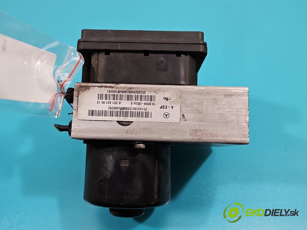 Mercedes ML W164 2005-2011 3.0 cdi (642940) 224 hp automatic 165 kW 2987 cm3 5- čerpadlo abs A2514310512 (Pumpy brzdové)